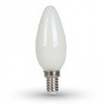 SKU173 LED žiarovka 5,5W,  E14, C37, 6400K, 470 lm, SAMSUNG CHIP